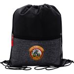 X Line Drawstring Backpack - Red X Line Drawstring Backpack - Red