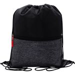 X Line Drawstring Backpack - Red-Blank X Line Drawstring Backpack - Red-Blank