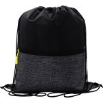 X Line Drawstring Backpack - Yellow-Blank X Line Drawstring Backpack - Yellow-Blank