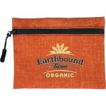 Full Color Square Travel Pouch - Orange Full Color Square Travel Pouch - Orange