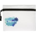 Full Color Square Travel Pouch - White Full Color Square Travel Pouch - White