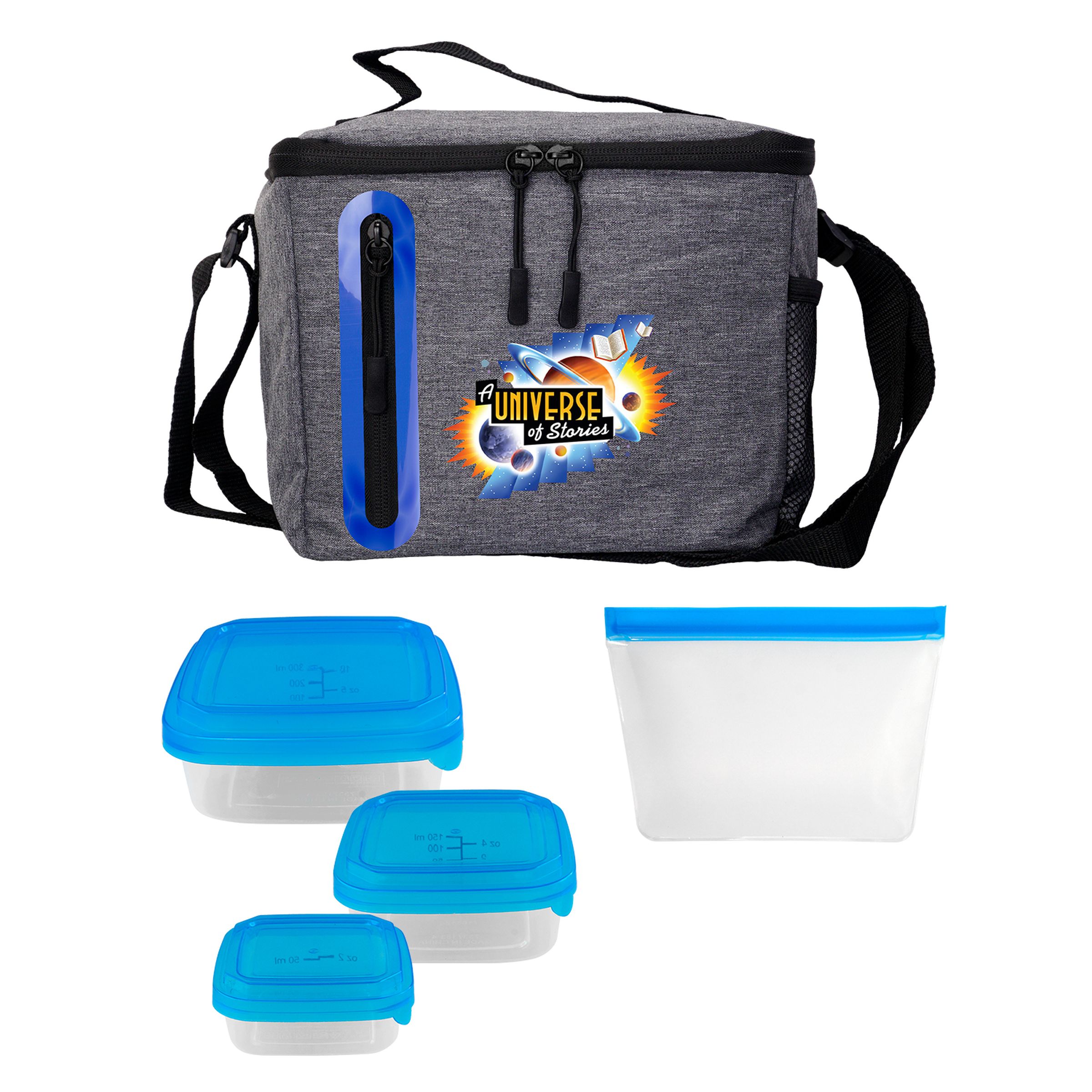 Portion Control & Food Bag Oval Cooler Lunch Set 1