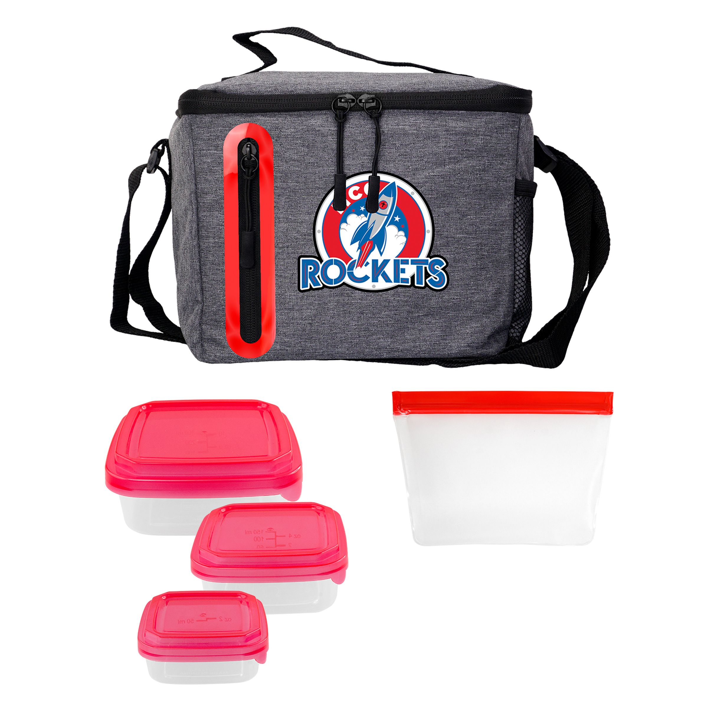 Portion Control & Food Bag Oval Cooler Lunch Set 1