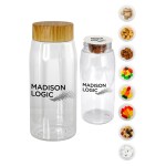 Bamboo Pattern 25 oz. Recycled Snack Bottle - logo 1 Bamboo Pattern 25 oz. Recycled Snack Bottle - logo 1