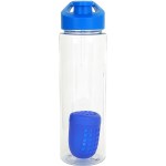 Easy Pour 24 oz. Recycled Bottle with Floating Infuser - blue Easy Pour 24 oz. Recycled Bottle with Floating Infuser - blue