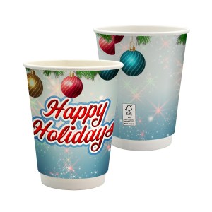 12 oz. Holiday Full Color Paper Cup 1 12 oz. Holiday Full Color Paper Cup 1