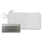 Brushed Metal Tablet Power Bank Kit - White Brushed Metal Tablet Power Bank Kit - White