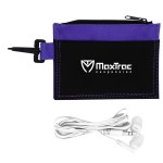 Ear Buds in Travel Wallet - purple Ear Buds in Travel Wallet - purple