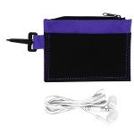Ear Buds in Travel Wallet - purple Ear Buds in Travel Wallet - purple