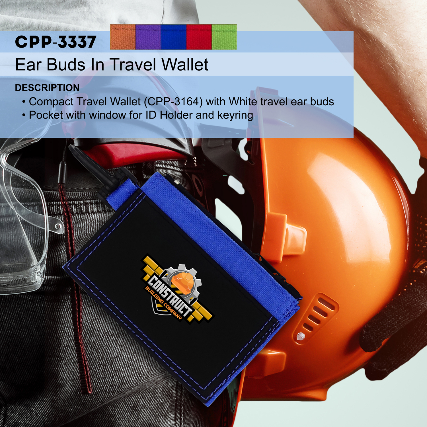 Ear Buds in Travel Wallet 1