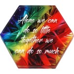 Hexagon Acrylic in Full Color Box - acrylic Hexagon Acrylic in Full Color Box - acrylic