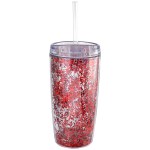 Colorful Confetti Wave Mug - red Colorful Confetti Wave Mug - red