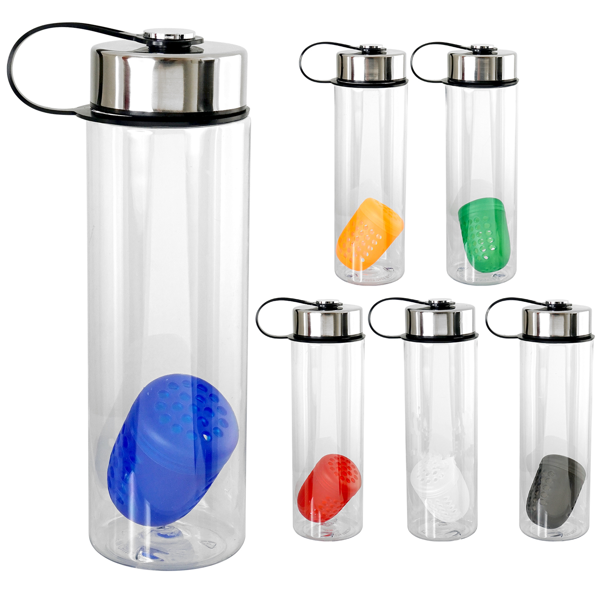 Metal Lanyard Lid 24 oz Bottle with Floating Infuser 1