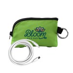 Zip Around 6' C to C Cable Pouch - Green Logo Zip Around 6' C to C Cable Pouch - Green Logo