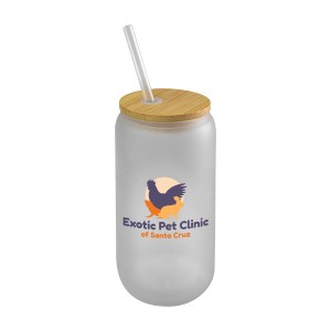 Bamboo Frosted Glass Tumbler 1 Bamboo Frosted Glass Tumbler 1