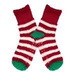 Holiday Fuzzy Anti-Slip Socks - Green Blank Holiday Fuzzy Anti-Slip Socks - Green Blank