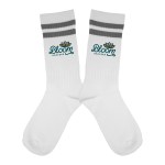 Striped Recycled High Sock - Light gray Striped Recycled High Sock - Light gray