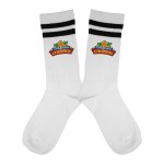 Striped Recycled High Sock - Black Striped Recycled High Sock - Black