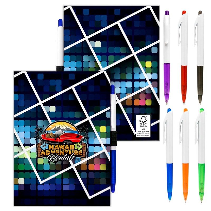 5" x 7" Perfect Paper Cover Notebook with Pen 1 5" x 7" Perfect Paper Cover Notebook with Pen 1