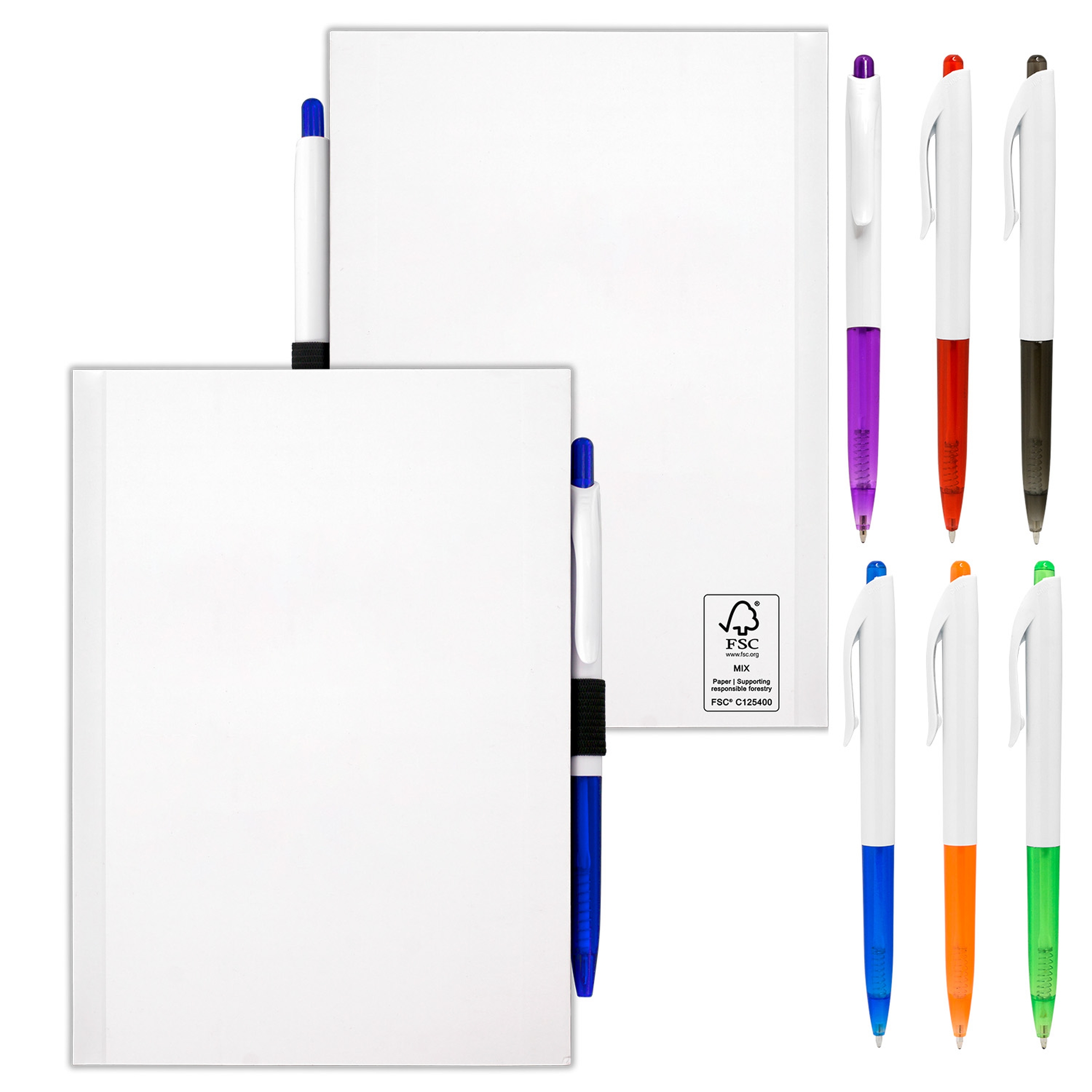 5" x 7" Perfect Paper Cover Notebook with Pen 1