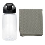 18 Oz. Recycled Easy Pour Fitness Bottle - Black - 18 Oz. Recycled Easy Pour Fitness Bottle - Black -