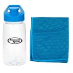 18 Oz. Recycled Easy Pour Fitness Bottle - Blue 18 Oz. Recycled Easy Pour Fitness Bottle - Blue