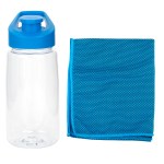 18 Oz. Recycled Easy Pour Fitness Bottle - Blue - 18 Oz. Recycled Easy Pour Fitness Bottle - Blue -