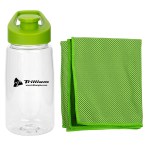 18 Oz. Recycled Easy Pour Fitness Bottle - Green 18 Oz. Recycled Easy Pour Fitness Bottle - Green