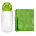 18 Oz. Recycled Easy Pour Fitness Bottle - Green - 18 Oz. Recycled Easy Pour Fitness Bottle - Green -