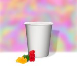Full Color Treat Cup - gummy bear Full Color Treat Cup - gummy bear