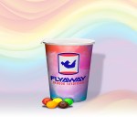 Full Color Treat Cup - skittles Full Color Treat Cup - skittles