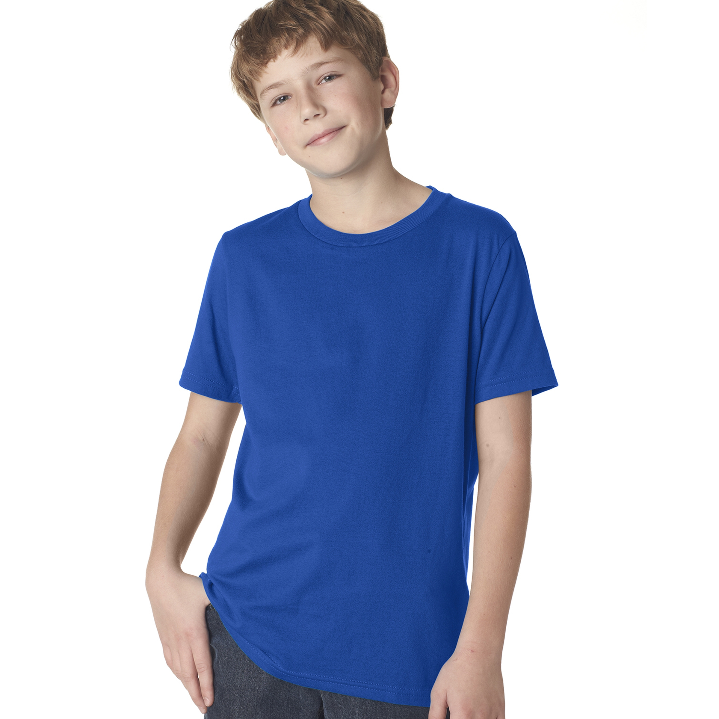 Next Level Youth Boys' Cotton Crew 1