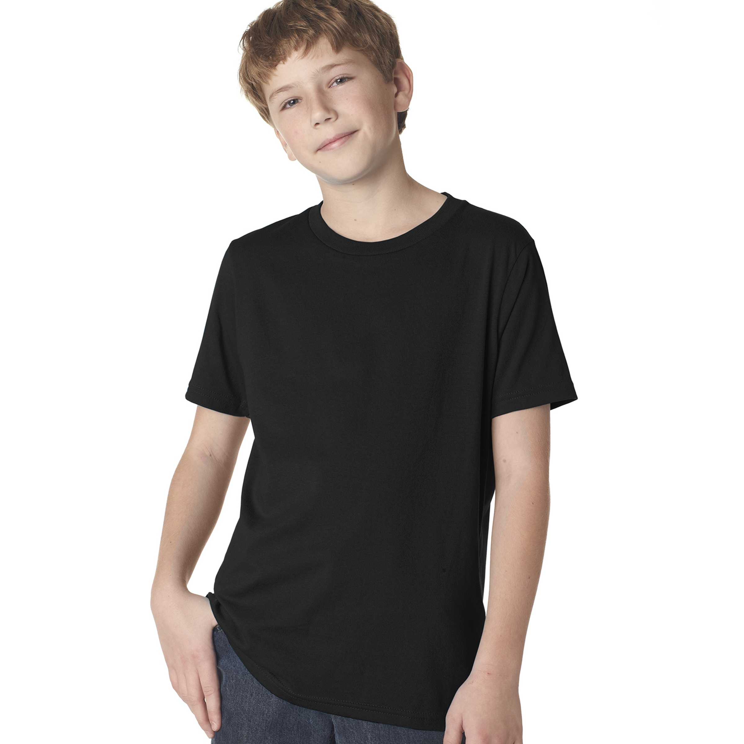 Next Level Youth Boys' Cotton Crew 1