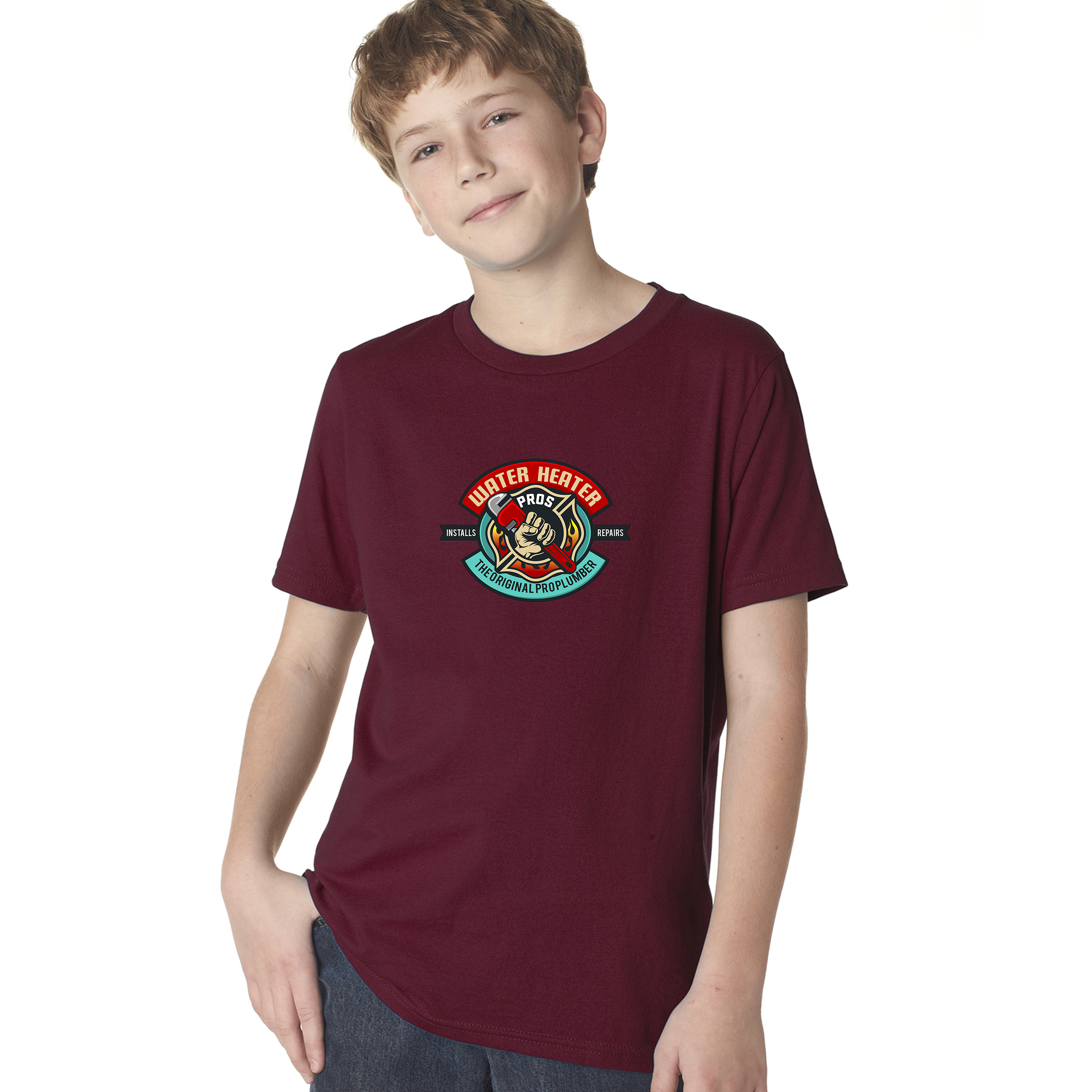 Next Level Youth Boys' Cotton Crew 1