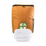 Handy Sporty Cooler Backpack Set - Orange Handy Sporty Cooler Backpack Set - Orange