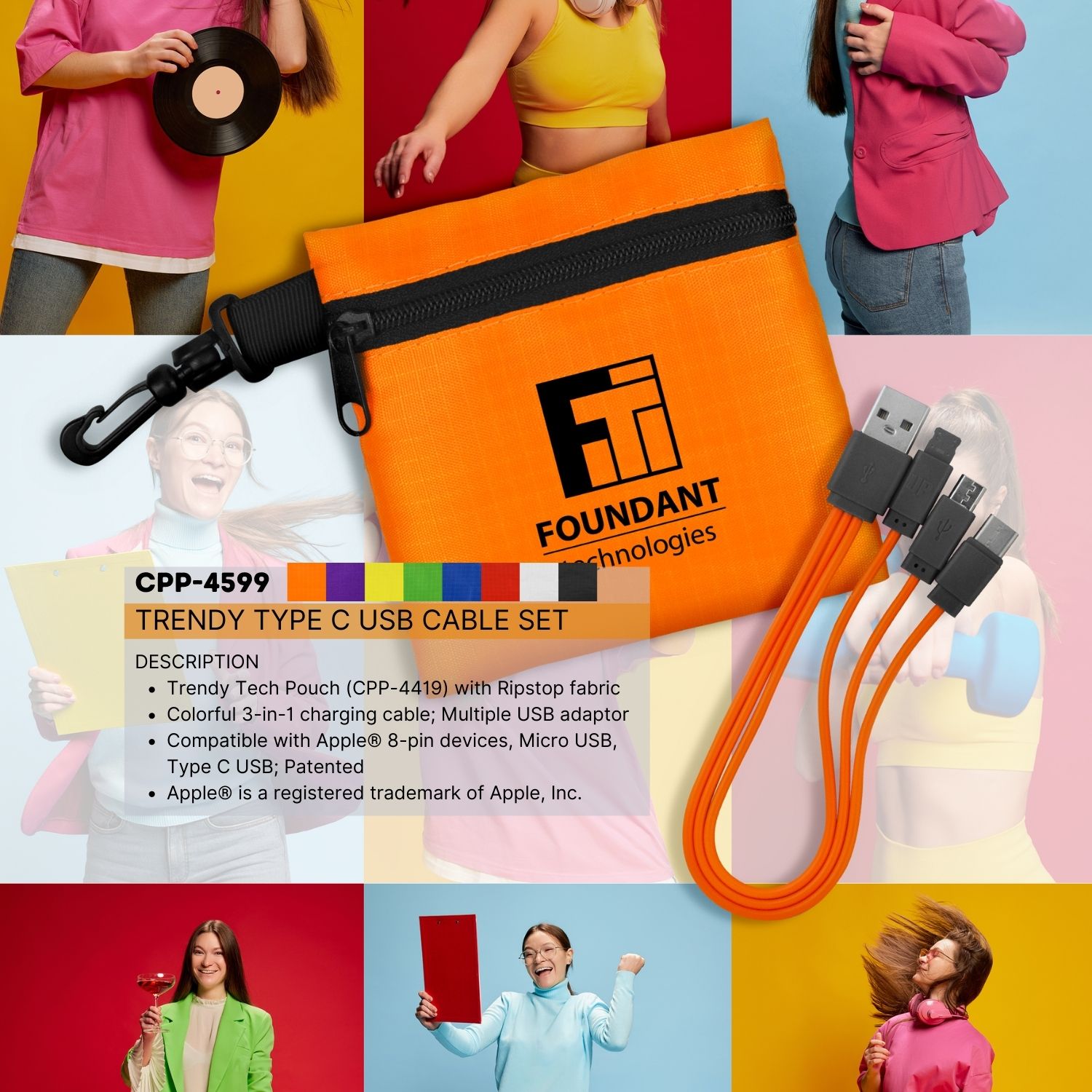 Trendy Type C USB Cable Set 1