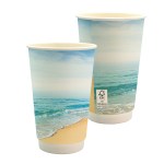 16 oz. Full Color Seaside Paper Cup 2 16 oz. Full Color Seaside Paper Cup 2