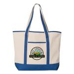 Q-Tees 34.6L Large Canvas Deluxe Tote - Royal Blue Q-Tees 34.6L Large Canvas Deluxe Tote - Royal Blue