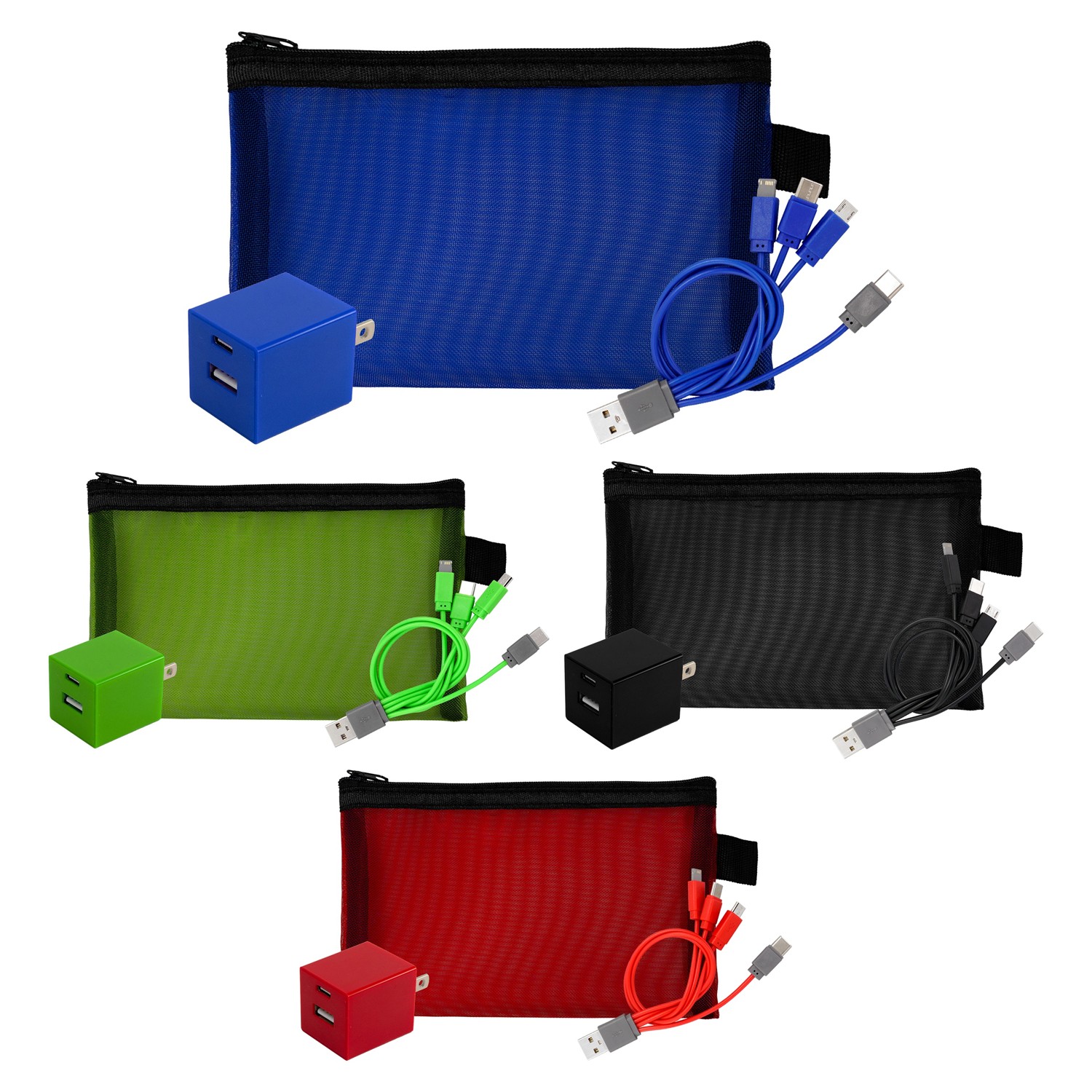 Large Recycled Mesh Wall & Cable Set 1