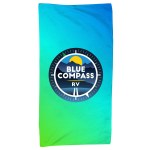 30 x 60 Full Color Gradient Towel - Green/Blue 30 x 60 Full Color Gradient Towel - Green/Blue