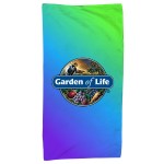 30 x 60 Full Color Gradient Towel - Purple/Green 30 x 60 Full Color Gradient Towel - Purple/Green