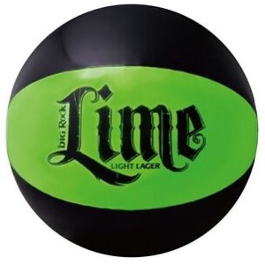 16" Inflatable Lime Green and Black Beach Ball 1 16" Inflatable Lime Green and Black Beach Ball 1