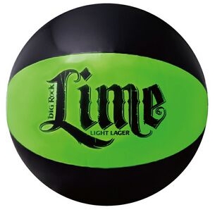 16" Inflatable Lime Green and Black Beach Ball 1 16" Inflatable Lime Green and Black Beach Ball 1