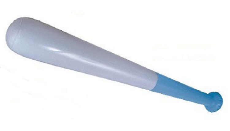 28" Inflatable Baseball Bat (White/Light Blue) 1 28" Inflatable Baseball Bat (White/Light Blue) 1