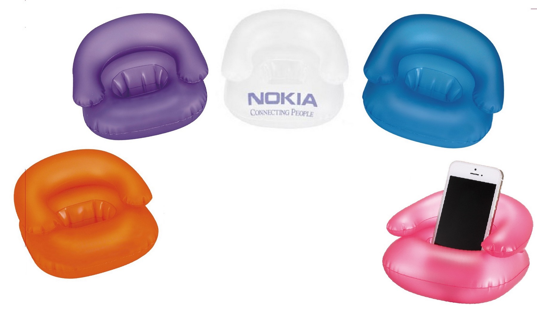 Inflatable Opaque Sofa Shape Cell Phone Stand 1