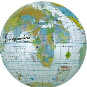 16" Inflatable Clear Globe Beach Ball 1 16" Inflatable Clear Globe Beach Ball 1