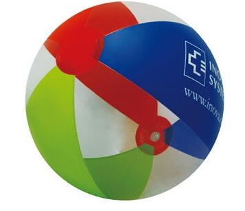 16" Deflated Inflatable Red/Green/Blue/Clear Beach Ball 1 16" Deflated Inflatable Red/Green/Blue/Clear Beach Ball 1