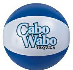 9" Alternating Blue and White Inflatable Beach Ball 1 9" Alternating Blue and White Inflatable Beach Ball 1