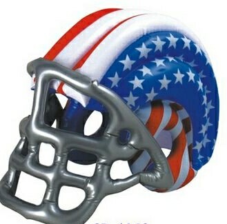 Inflatable Football Helmet w/ Star 1 Inflatable Football Helmet w/ Star 1