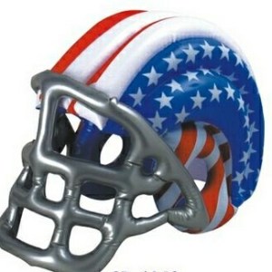 Inflatable Football Helmet w/ Star 1 Inflatable Football Helmet w/ Star 1